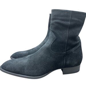 Lemarè Cros Nero Black Suede Boots - Size IT 45 / US 12